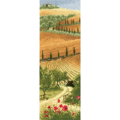 Produktbild von Heritage Kreuzstich Set Aida "Toskana (A)", Zählmuster, JCTU567-A, 31x11cm