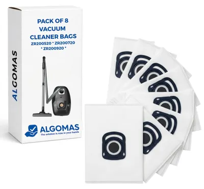 8 Staubsaugerbeutel kompatibel mit Rowenta ZR200520