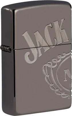 Zdjęcie produktu dla Zapalniczka Zippo Armor Jack Daniels High Polish Black Ice Pocket Lighter czarna