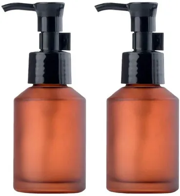 Image de Flacon distributeur de voyage, 100 ml, avec pompe noire