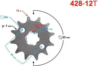 Produktbild von Moretti 12/428 Abtriebsritzel
