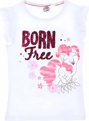 Immagine prodotto di T-shirt My Little Pony bambina in cotone bianco 98