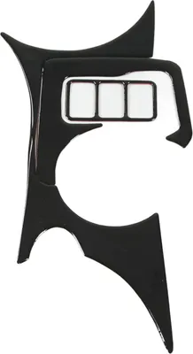 Obrázok produktu pre Panel držiaka pohára na konzole lesklý čierny tepelný gombík Rámová dekorácia Rámový panel Nálepka pre 370Z Z34 2009?up LHD