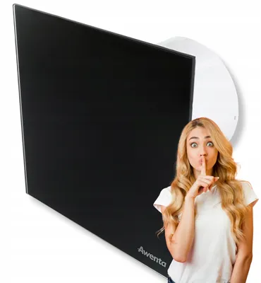 Produktbild von Awenta Silent Lüfter 125mm mit Feuchtigkeitssensor und Timer Schwarz