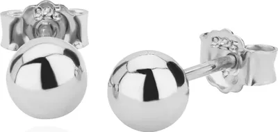 Produktbild von Paar 5mm Kugel Ohrstecker 925 Sterlingsilber Ohrschmuck Ohrringe Stecker 5570