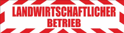 Produktbild von INDIGOS UG - Magnetschild "Landwirtschaftlicher BETRIEB" mit Rahmen 45 x 12 cm - Magnetfolie für Auto / LKW / Truck / Baustelle / Firma