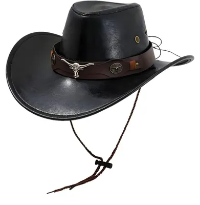 Zdjęcie produktu dla Męski Kapelusz TE-40592 Czarny - Styl Western, 2. Gatunek KP40592