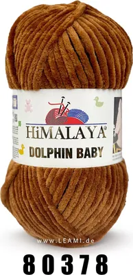 Produktbild von Himalaya Dolphin Baby Wolle 378 Zimtbraun - Weich, Perfekt für Kuscheltiere & Heimdekoration