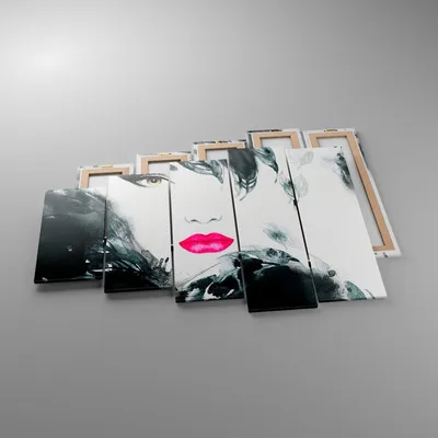 Produktbild von Bild auf Leinwand - Leinwandbild - Frau Abstraktion - 150x100cm - Wand Bild - Wanddeko - Leinwanddruck - Bilder - Kunstdruck - Wanddekoration - Leinwand bilder - Wandkunst - EG150x100-3663