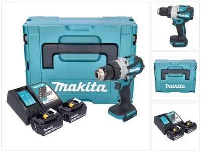 Image de Makita DDF 489 RMJ Perceuse-visseuse sans fil 18 V 73 Nm Brushless + 2x batterie 4,0 Ah + chargeur + Makpac