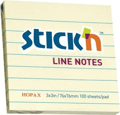 Produktbild von Haftnotizen 76 x 76 mm, 100 Stück, pastellgelb – Stickn