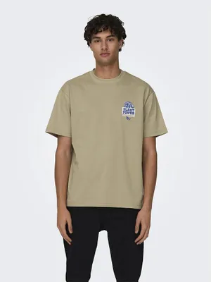 Produktbild von Only & Sons Leroy Life Rlx Nature Kurzarm-t-shirt Grün S Herren Grün S