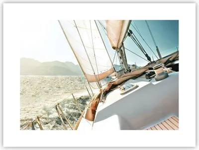 Produktbild von Poster - Poster ohne Rahmen - Yacht Segeln So - 40x30 cm - Wand Bild - Wanddeko - Wandbilder - Kunstposter - Wandposter - Bilder - Kunstdruck - Wanddekoration - Wandbild - P2XAA40x30-4847