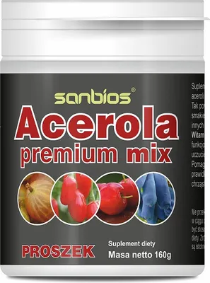 Produktbild von SANBIOS Acerola Premium Mix Pulver 160g