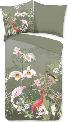 Produktbild von Duvet cover Good Morning 155x220 + 1* 80x80 cm - flowers and birds