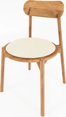 Produktbild von Esszimmerstuhl Zola aus Wildeiche massiv und Stoff 47x80 cm