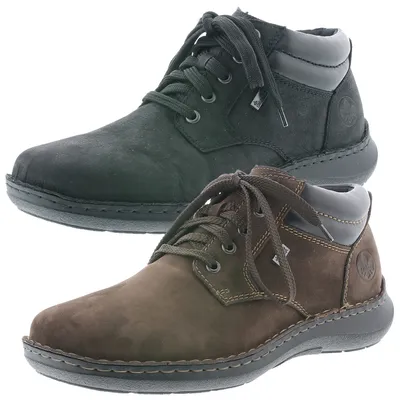 Produktbild von Rieker 03011 Herren Stiefeletten Schnürschuhe Warmfutter, Größe:42 EU, Farbe:Schwarz