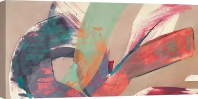 Immagine prodotto di Tela astratta - Haru Ikeda, Danza - 100x50 cm