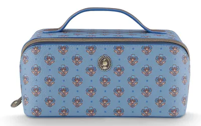 Productafbeelding van Pip Studio toilettas Cyrille Cosmetic Bag Jaipur Flower Blue Lichtblauw