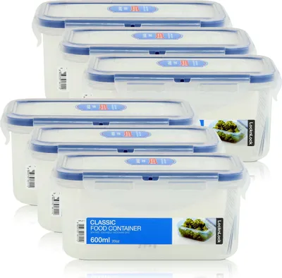 Produktbild von LocknLock HPL811 Frischhaltedose 600ml (6er Pack)