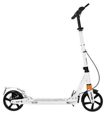 Obrázok produktu pre Skladací kolobežka pre dospelých – mestská kolobežka – nosnosť 100 kg – výška 93/100/107 cm – 20 cmPolyuretánkolesá – kotúčová brzda – biela