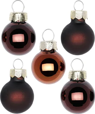 Produktbild von Weihnachtskugeln Glas 2cm 25 Stück - Cognac Diamond