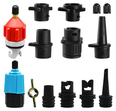 Immagine prodotto di Adattatore per pompa gonfiabile per tavole SUP - Adattatore per valvola per tavole da paddleboard con 9 ugelli