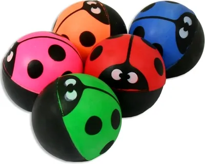 Produktbild von Marienkäfer Flummiball 1 Stück, 3cm, Hüpfball in verschiedenen Farben
