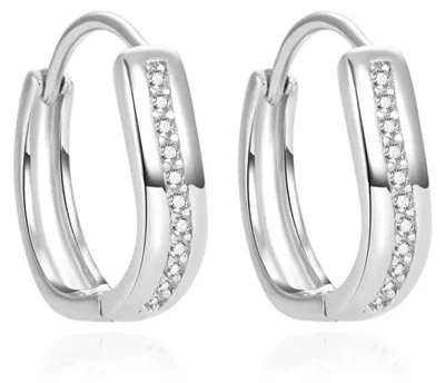 Produktbild von Original silver earrings rings with zircons AGUC2375L