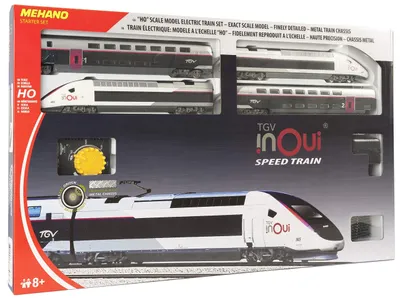 Elektrische Zugset TGV Inoui, Kunststoff, 607x370x54 cm