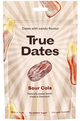 Image de True Dates Dattes Sour Cola naturellement douces dattes tendres 100g