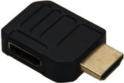 Produktbild von Goobay HDMI Adapter, vergoldet, Schwarz, HDMI, HDMI, Schwarz