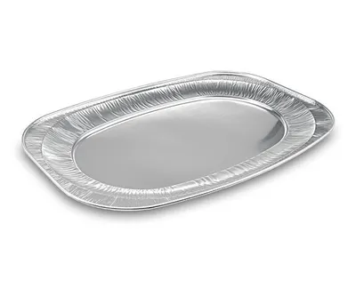 Produktbild von 5x Alu-Catering-Platten Aluminium-Partyplatten Servierplatten 55 x 36 cm 10 Stk.