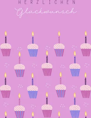 Produktbild von Geburtstag - Glückwunschkarte im Format 11,5 x 17 cm mit Umschlag