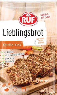 Produktbild von RUF Lieblingsbrot Karotte Nuss Backmischung