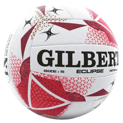 Obrázek produktu pro Míč pro netball Gilbert, model Eclipse, velikost 5, bílý