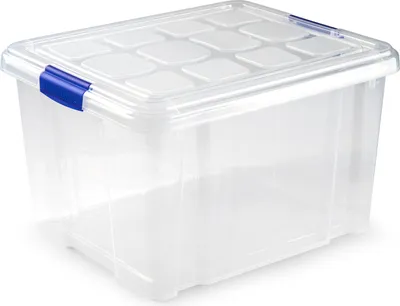 Produktbild von Plasticforte Lagerkasten - mit Deckel - 25L - 42 x 36 x 25 cm