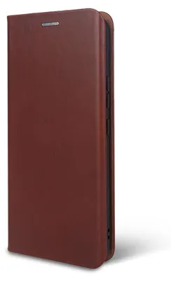 Produktbild von Handyhülle für Samsung Galaxy S26 FE mit 9H Displayglas Echtleder Flip Cover Hülle Case Kartenfach RFID Schutz Farbe: Dunkelbraun
