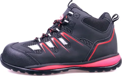 Produktbild von Sicherheitsschuh, Sicherheitsstiefel, Arbeitsstiefel, S1P, Charlie Barato®, LOG257, schwarz/rot, Größe 46