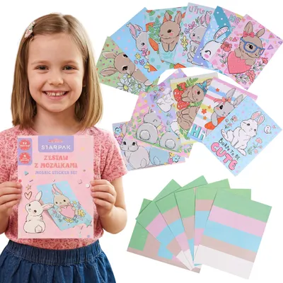 Produktbild von Mosaik-Set, Kreativset für Mädchen, Bastelset zum Aufkleben