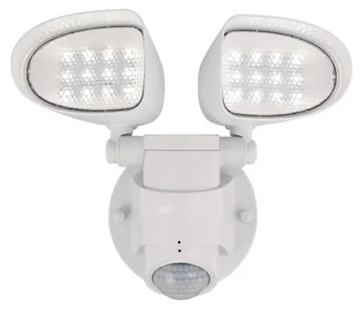 Zdjęcie produktu dla Westinghouse 6364240, Oświetlenie zewnętrzne ścienne, Biały, IP44, Wejście, Fasada, Garaż, Montaż naścienny, Czujnik ruchu