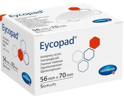Productafbeelding van Eycopad Oogkussens 56X70, Niet Steriliseerbaar, 5 Stuks