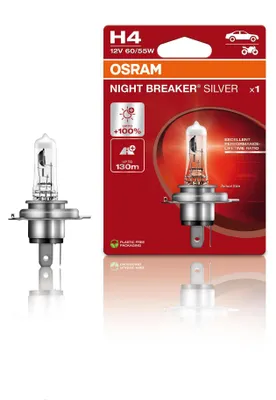 Obrázek produktu pro Autosvětlo Osram Night Breaker Silver H4 12 V 60/55 W