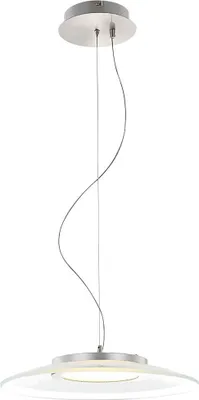 Produktbild von LED Pendelleuchte, Metall, silber, H 125 cm