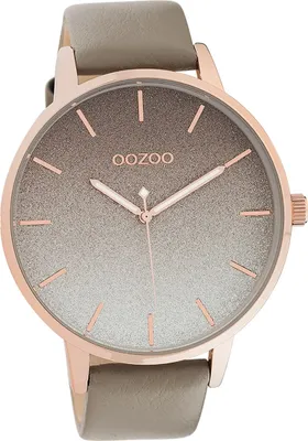 Produktbild von Oozoo Leder Damen Uhr Analog Quarzuhr Armband braun Timepieces D2UOC10832