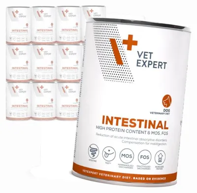 Zdjęcie produktu dla Vet Expert Intestinal Mokra Karma Weterynaryjna Dla Psa Z Jagnięciną 12x400g Zaburzenia Trawienia