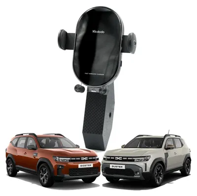 Image de Support de téléphone automatique avec recharge sans fil pour DACIA DUSTER 3 & DACIA BIGSTER - YouClip