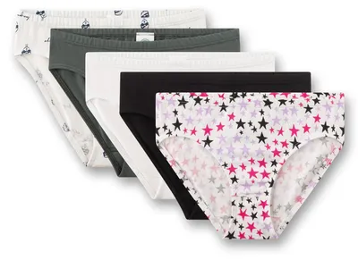 Immagine prodotto di Sanetta: slip per bambine, colore beige, cotone | confezione da 5, biancheria intima per adolescenti