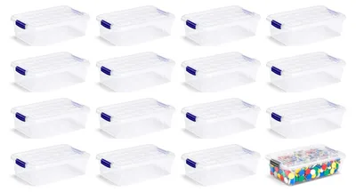 Immagine prodotto di Omgoods - Set di 24 piccole scatole di stoccaggio con coperchio per l'organizzazione