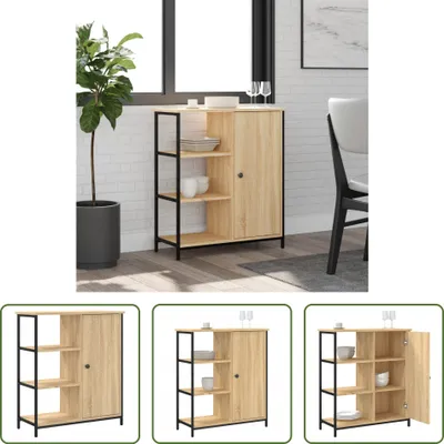 Produktbild von The Living Store Sideboard Sonoma-Eiche 70x30x80 cm Holzwerkstoff